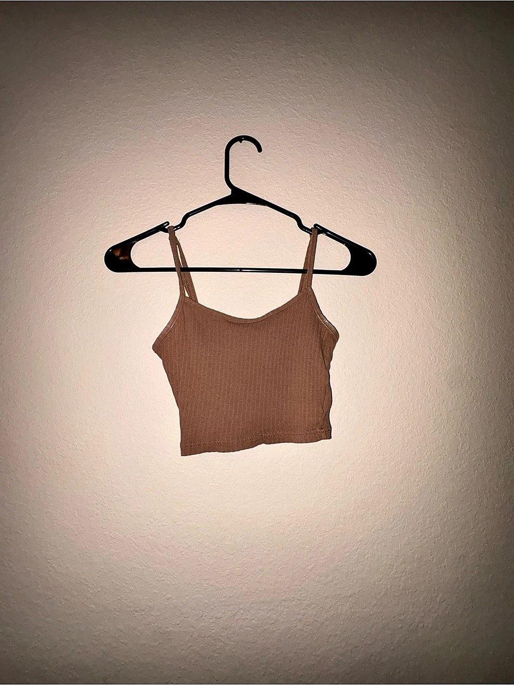 SHEIN Ribbed Crop Tank Top